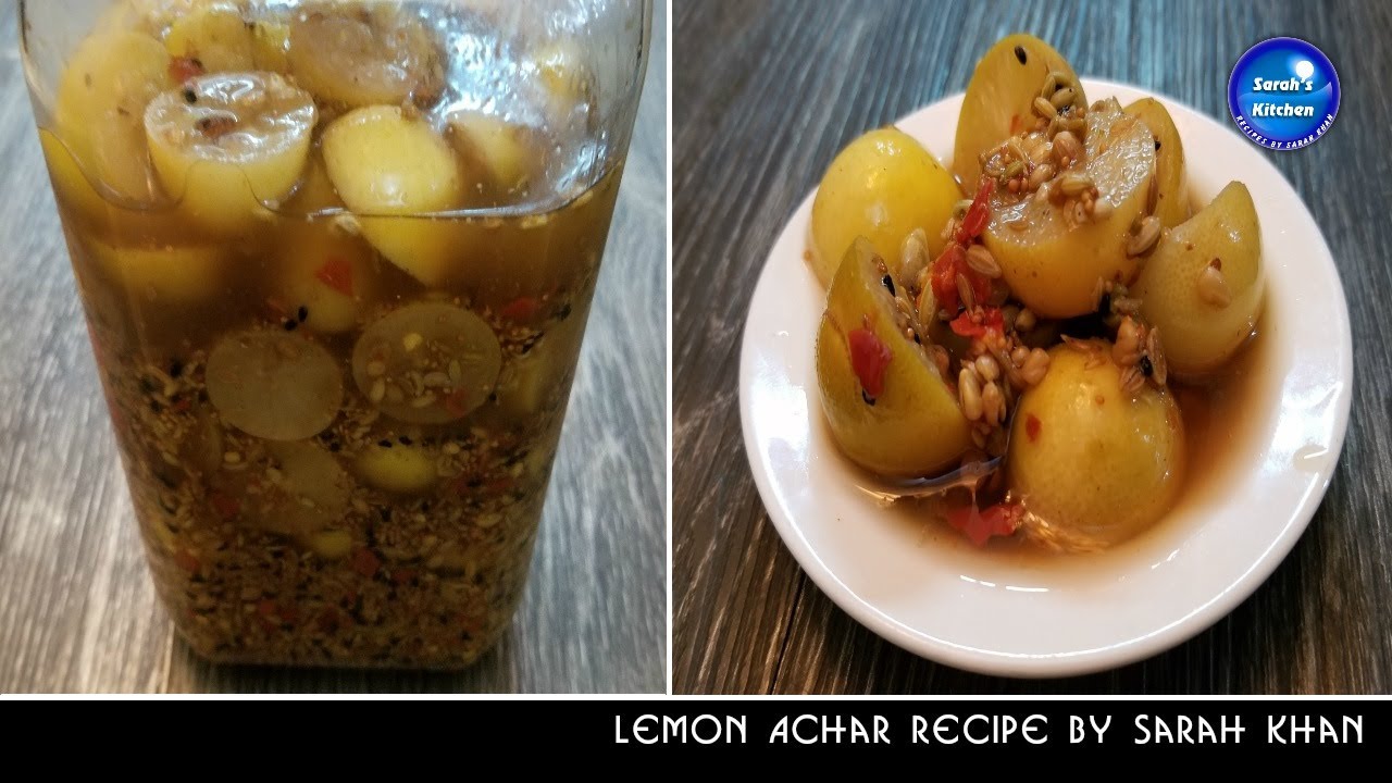 No Oil No Sunlight Lemon Pickle | Lemon Achar Recipe By Sarah Khan | Sarah's Kitchen