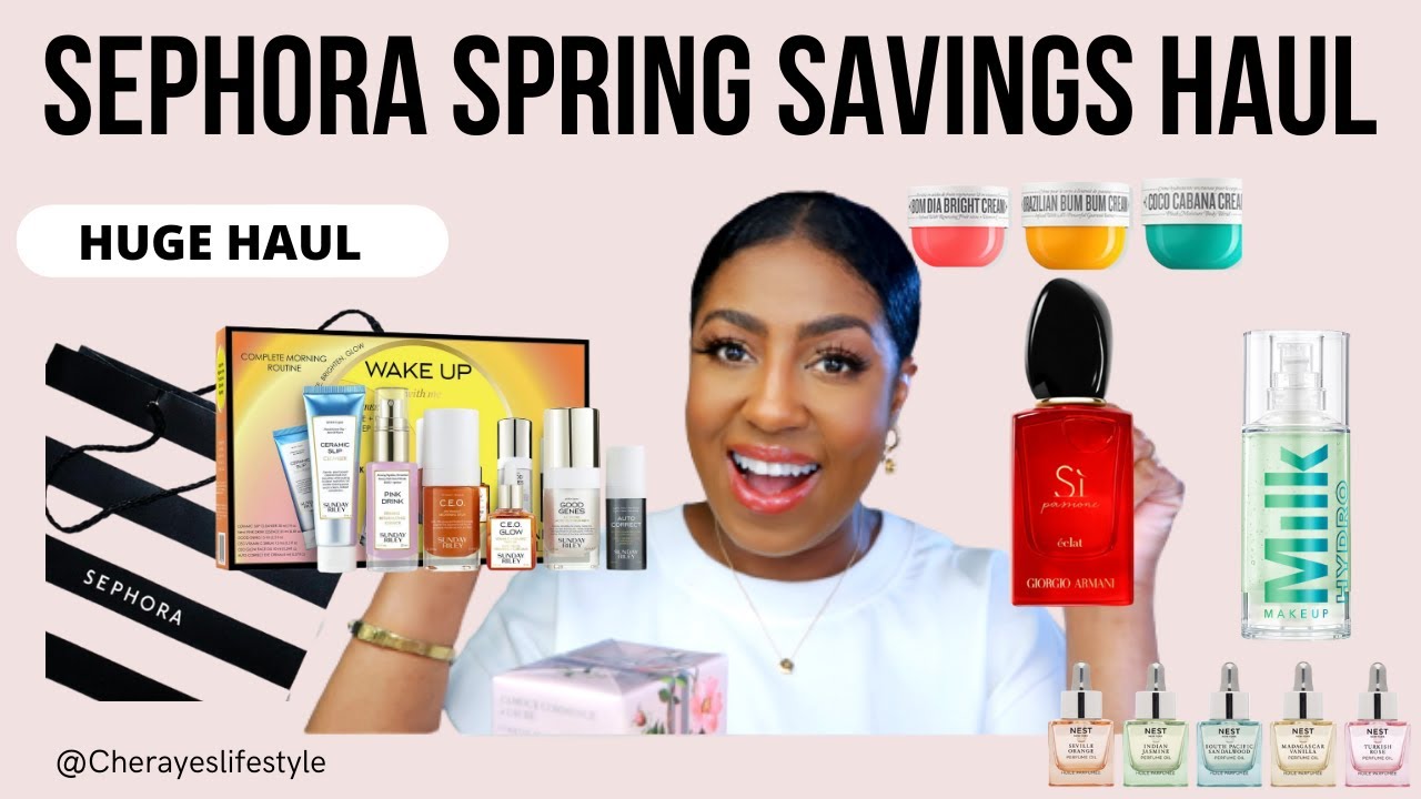 SEPHORA HAUL | SPRING SAVINGS EVENT 2022 | MAKEUP - SKINCARE - FRAGRANCE 🤩