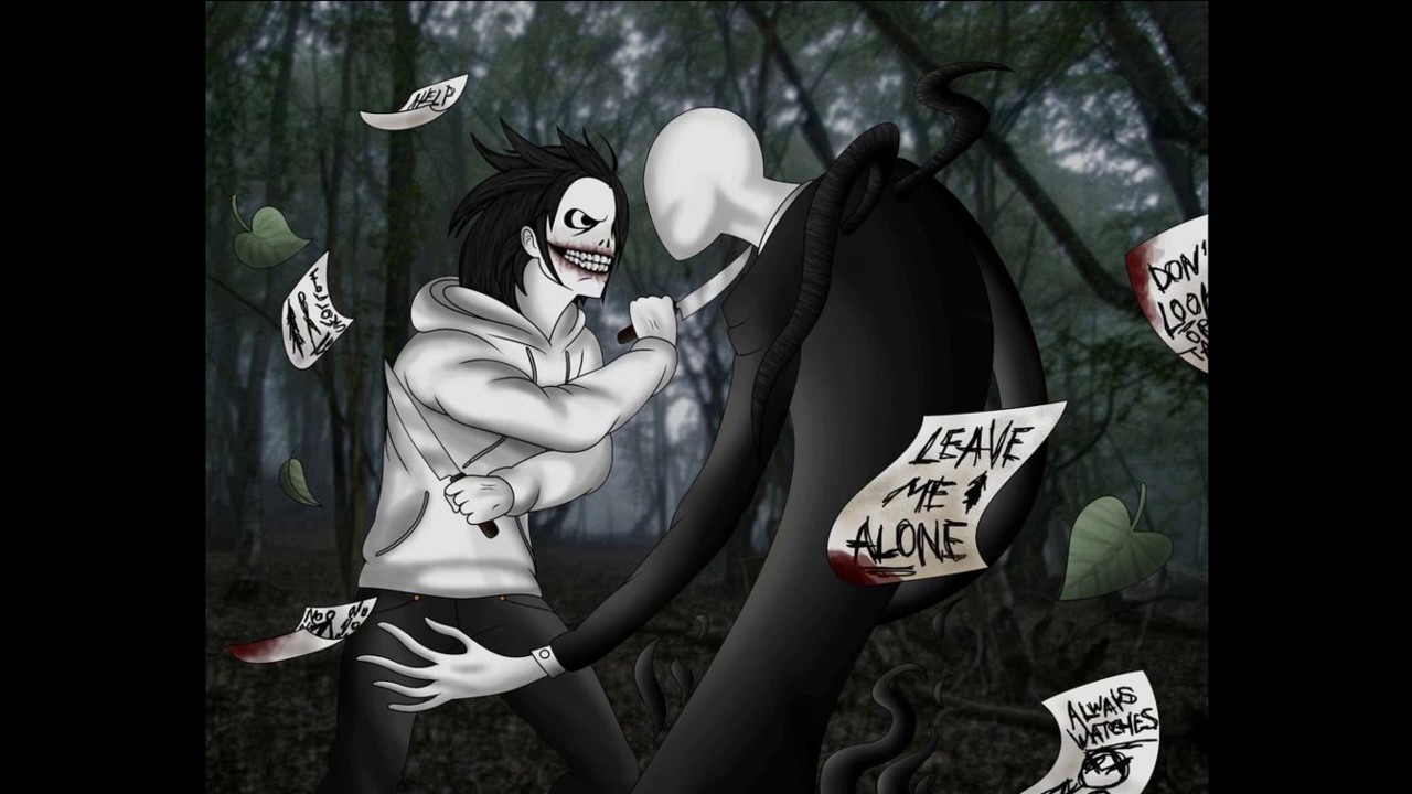 Creepypasta Slenderman vs Jeff the killer