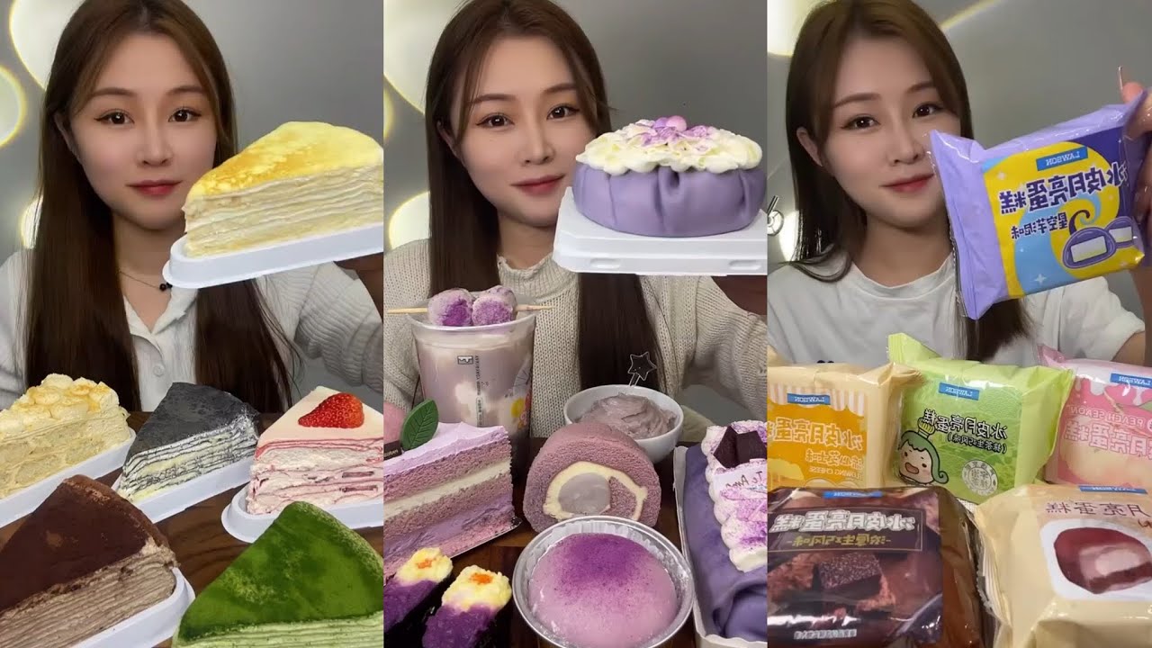 [ASMR] Dessert Mukbang Eating Creamy Cake | Mukbang Eating Show💗🍰🧁