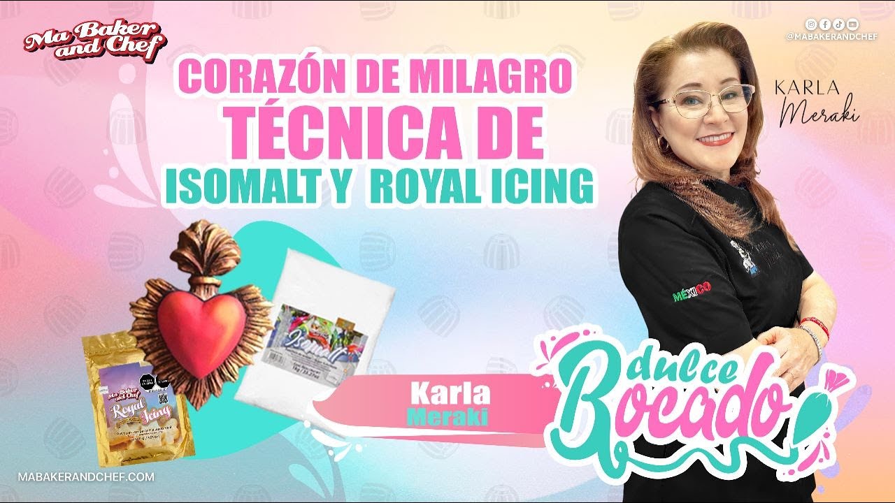 Técnica de Isomalt y Royal Icing