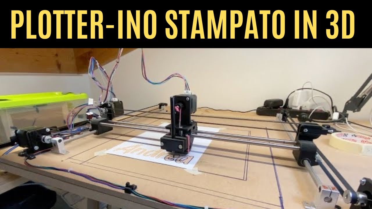 Plotter-ino! Plotter da taglio e da scrittura stampato in 3d, free diy, Arduino Cnc Shield tutorial