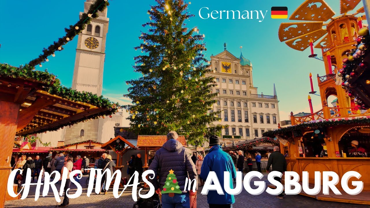 🇩🇪 Walking Tour | Augsburg Christmas Market 🎄| Augsburger Christkindlesmarkt | Germany 🇩🇪【4K】