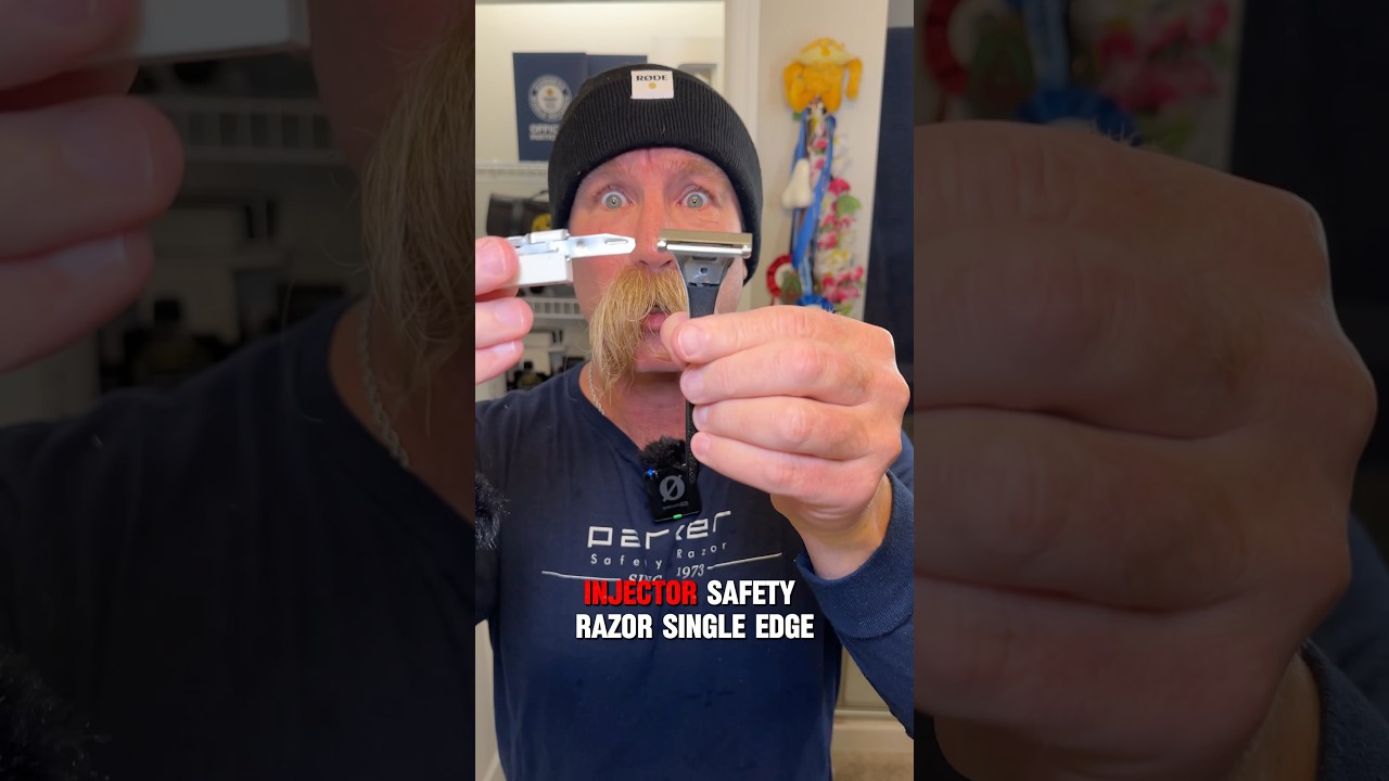 Wednesday Parker Safety Razors ASMR shave. 