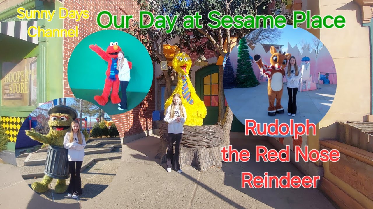 Our Day at Sesame Place | Sesame Street Character Meet & Greet | Christmas |