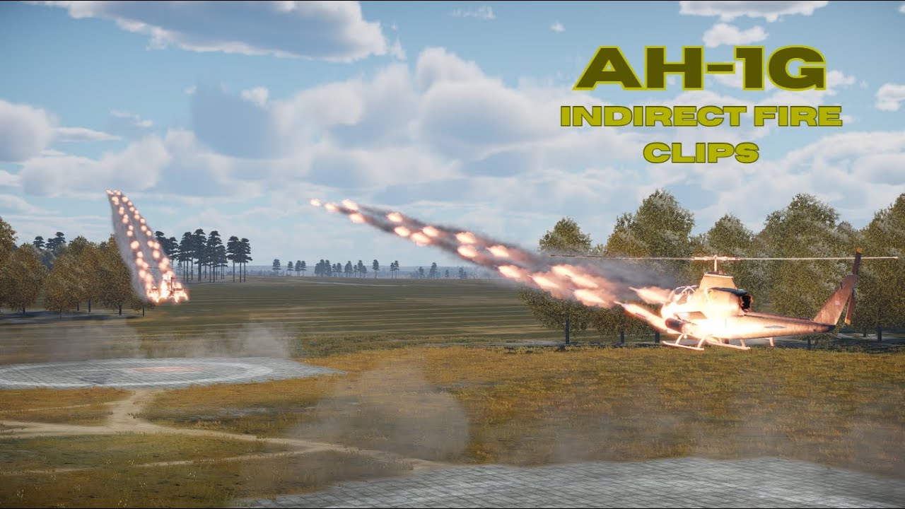 AH 1G Indirect fire gameplay -  War Thunder