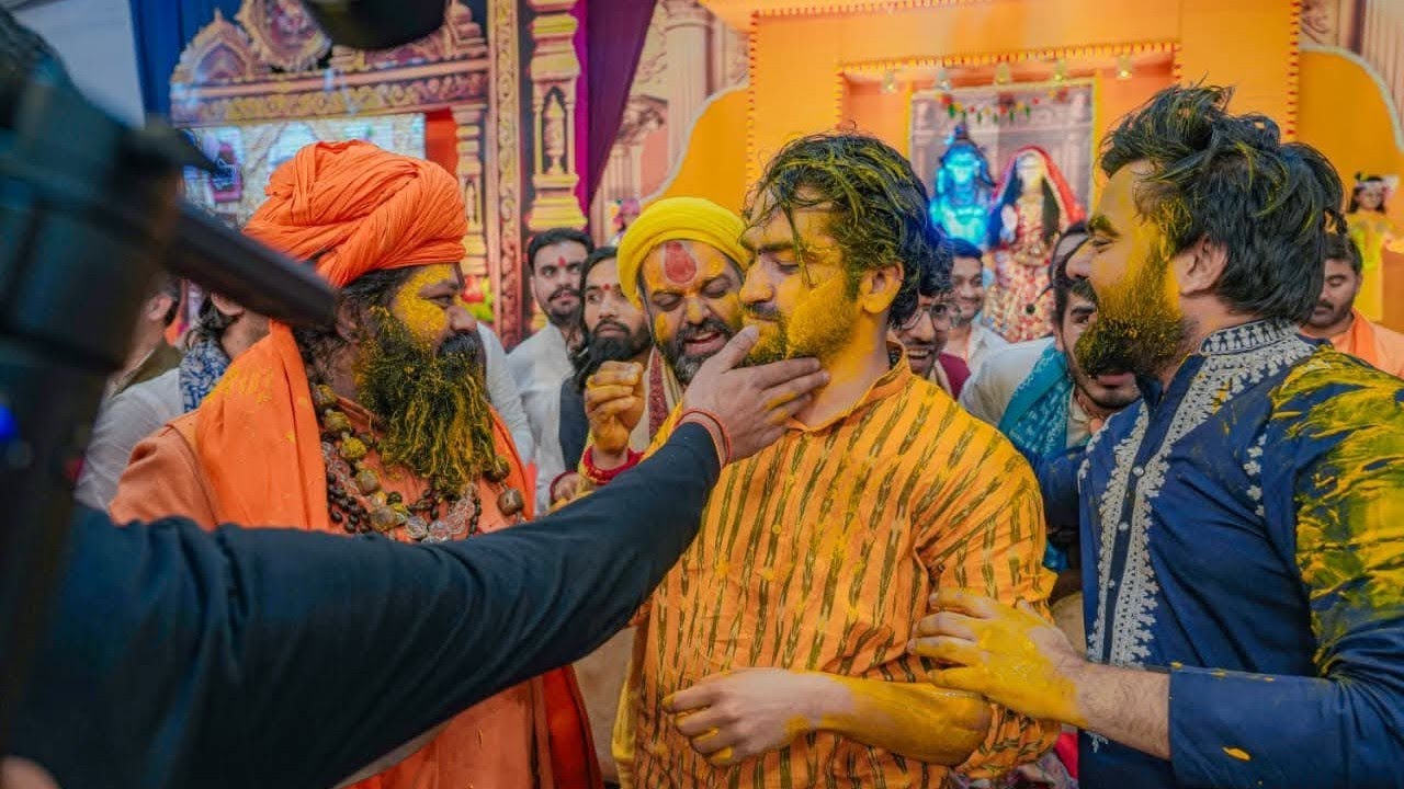 हल्दी की अनुपम झलकियां और मेहंदी कार्यक्रम...!!! साधु जी! श्री सीताराम!!! साधु जी! श्री सीताराम!!! 