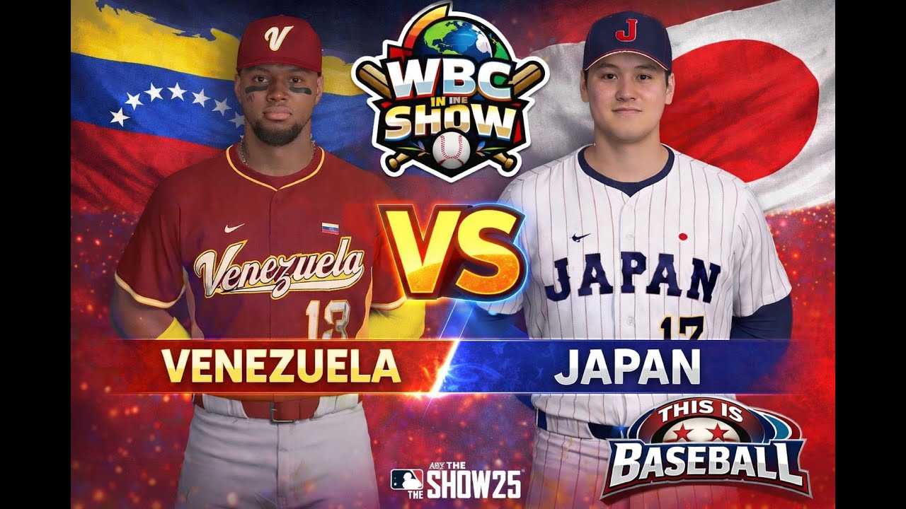 Japón vs Venezuela | Clásico Mundial de Béisbol 2026 🏆 | MLB The Show 25 (Simulación WBC)