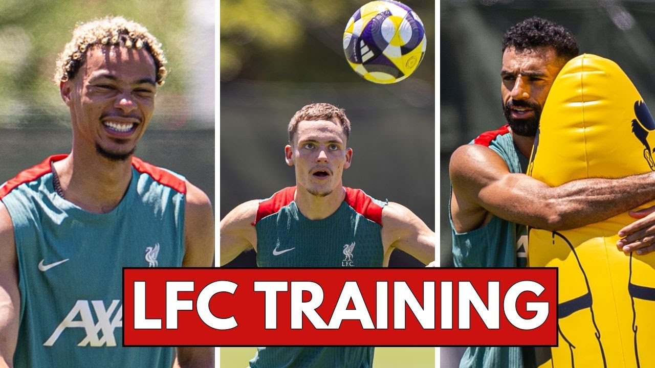 Florian Wirtz's corners, Hugo Ekitike's finishing | Liverpool FC Training