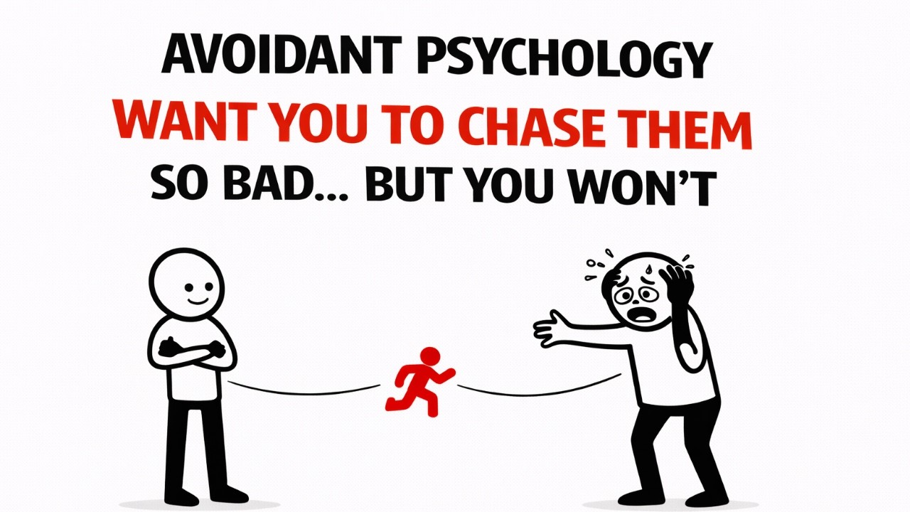 Avoidant Psychology — They Want You to CHASE Them SO BAD… But You Won't.