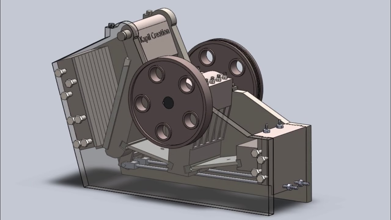 Stone Crushing Machine Simulation in 3D Crushing RocksRock Crusher Animation How Stone Crushers Work