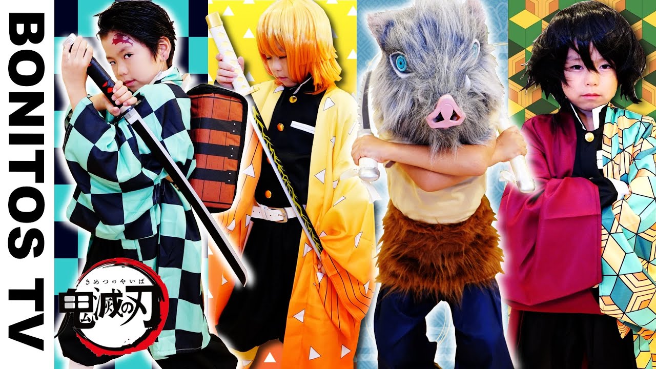 【鬼滅の刃】コスプレ やってみた！竈門炭治郎 我妻善逸 伊之助 富岡 チャレンジ！Cosplay Kimetsu no Yaiba  Demon Slayer  #2♥ -Bonitos TV- ♥