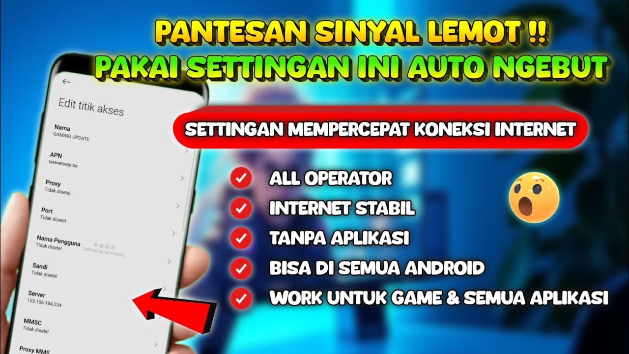 SINYAL LEMOT ?? Cobain Settingan Terbaru Cara Mempercepat Koneksi Internet di Semua Android