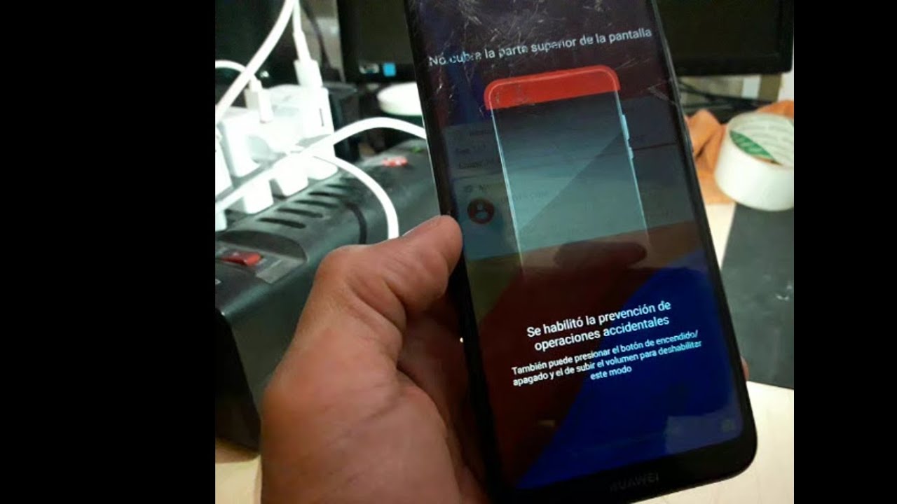 no funciona el tacto, touch se habilito la prevención de operaciones accidentales solución