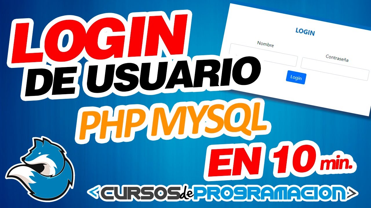 Login de usuario php mysql