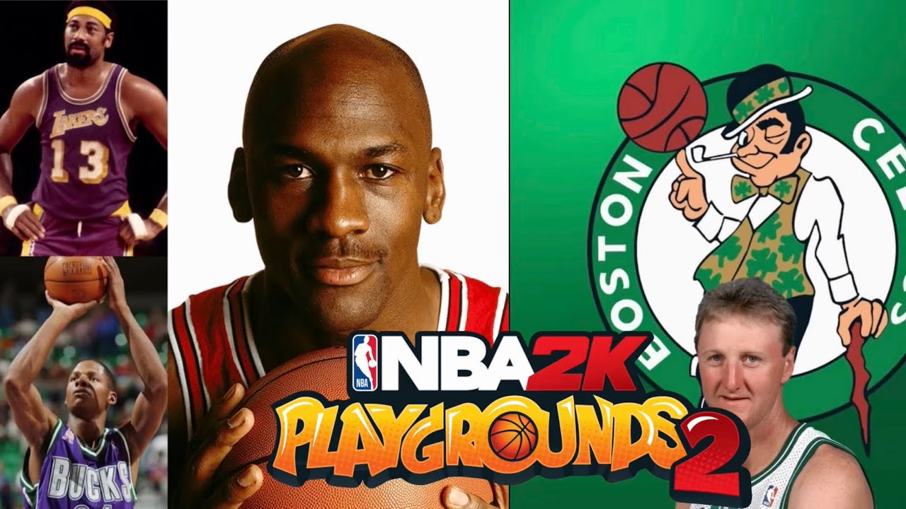 NBA 2K Playgrounds 2: Wilt Chamberlain, Michael Jordan, and Ray Allen vs The Boston Celtics