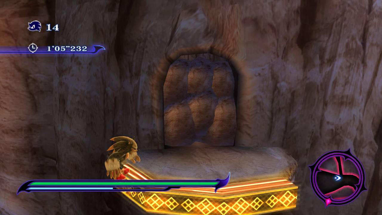 Sonic Unleashed (Wii) Shamar Arid Sands Nighttime Stages