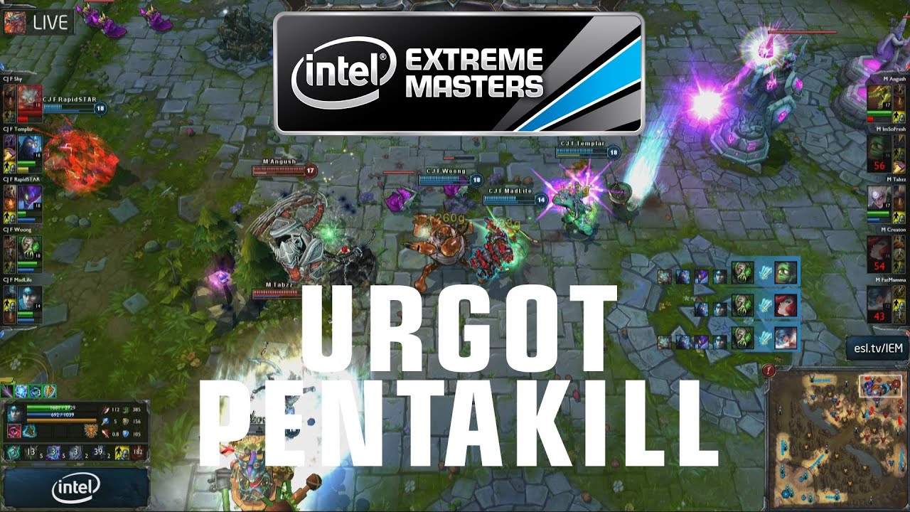 Pentakill Urgot - CJ Entus Frost vs Millenium - IEM WC 2013 HD