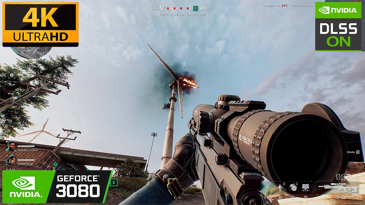 Delta Force: 4K Benchmark Gameplay - RTX 3080 10GB ( RTX OFF/DLSS ON ）