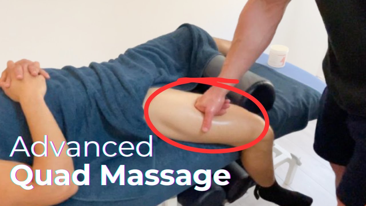 Advanced Quadriceps Massage | Advanced sports massage techniques for the Quads (front of the thigh)