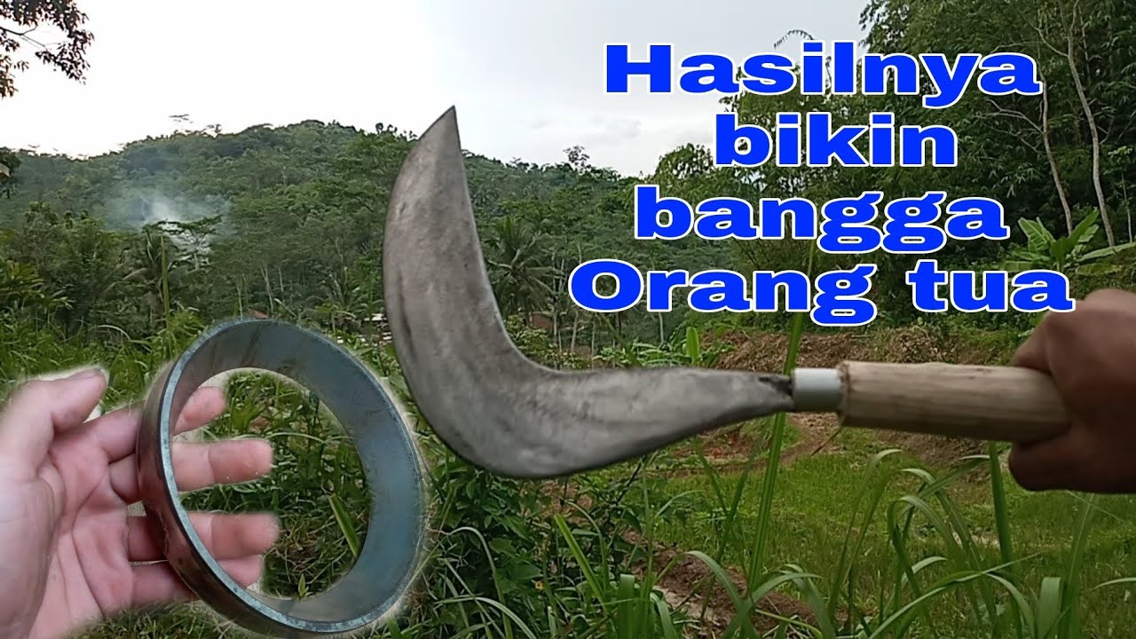 Cara Dan Proses Membuat sabit dari bearing By PandaiBesi Tasikmalaya