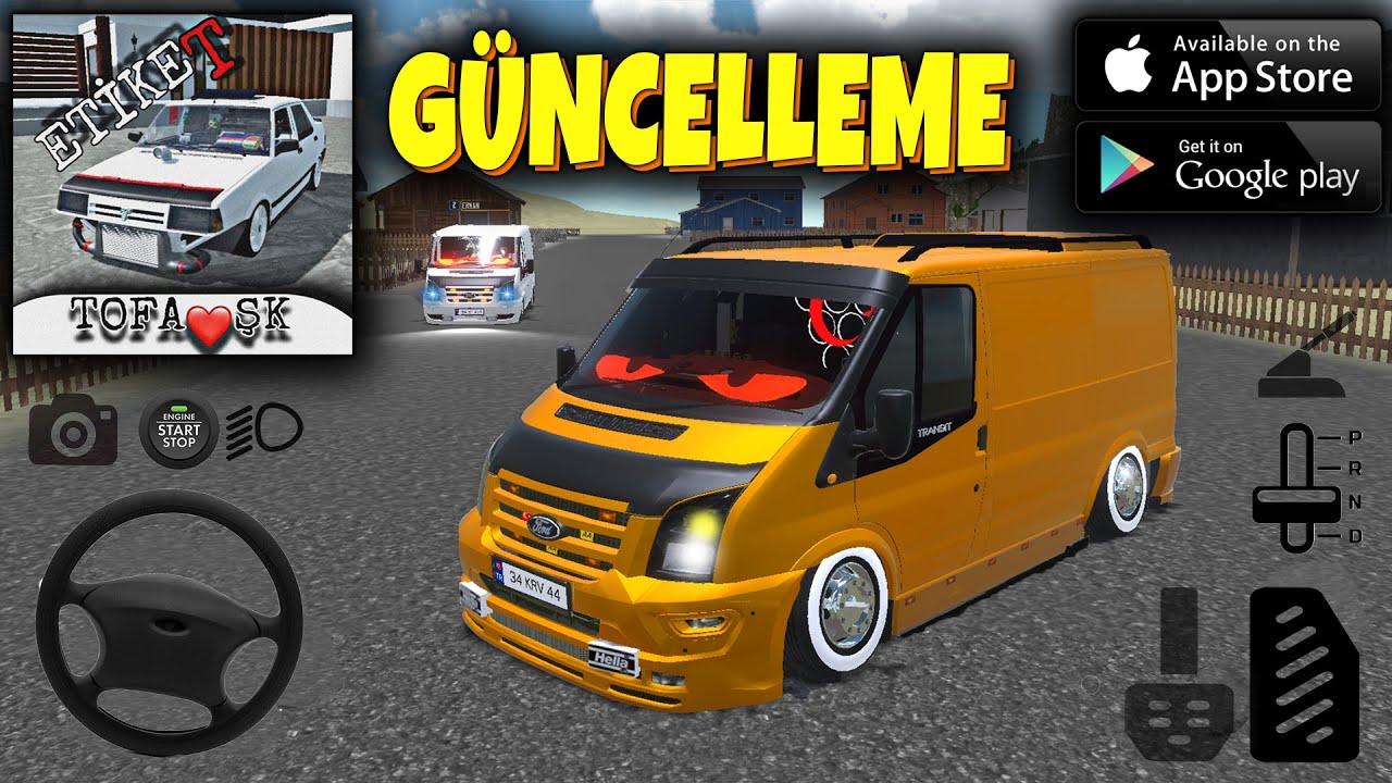 TRANSİT GELDİ !!! TÜRK YAPIMI MOBİL ARABA OYUNU GÜNCELLEME GELDİ - İNCELEME