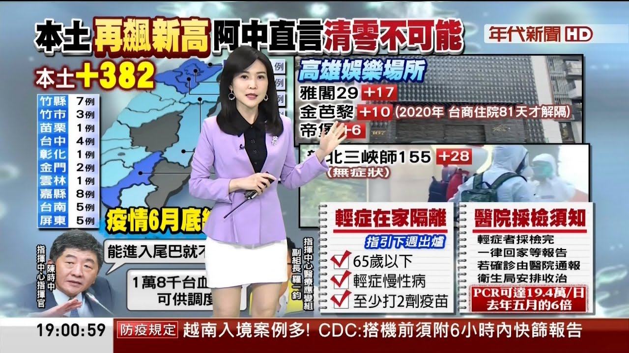 年代新聞主播田燕呢 晚報播報片段(2022/4/7)
