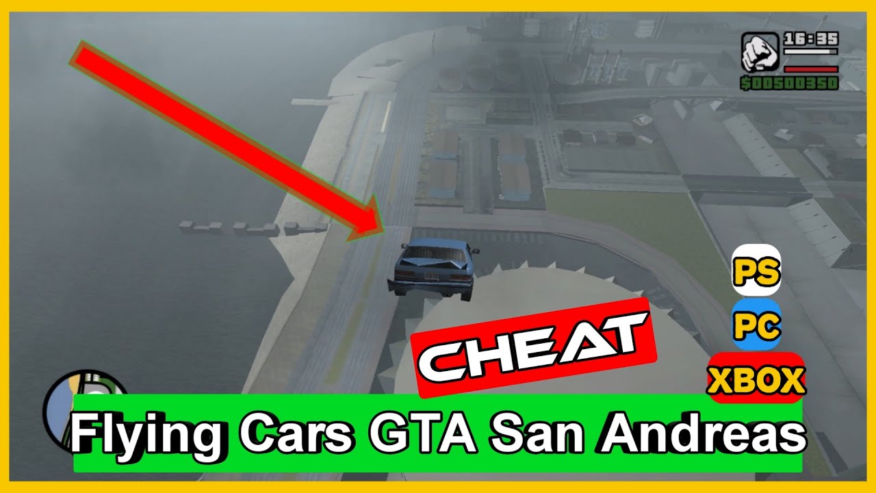 Flying Cars GTA San Andreas Cheat for PC, PS, Xbox