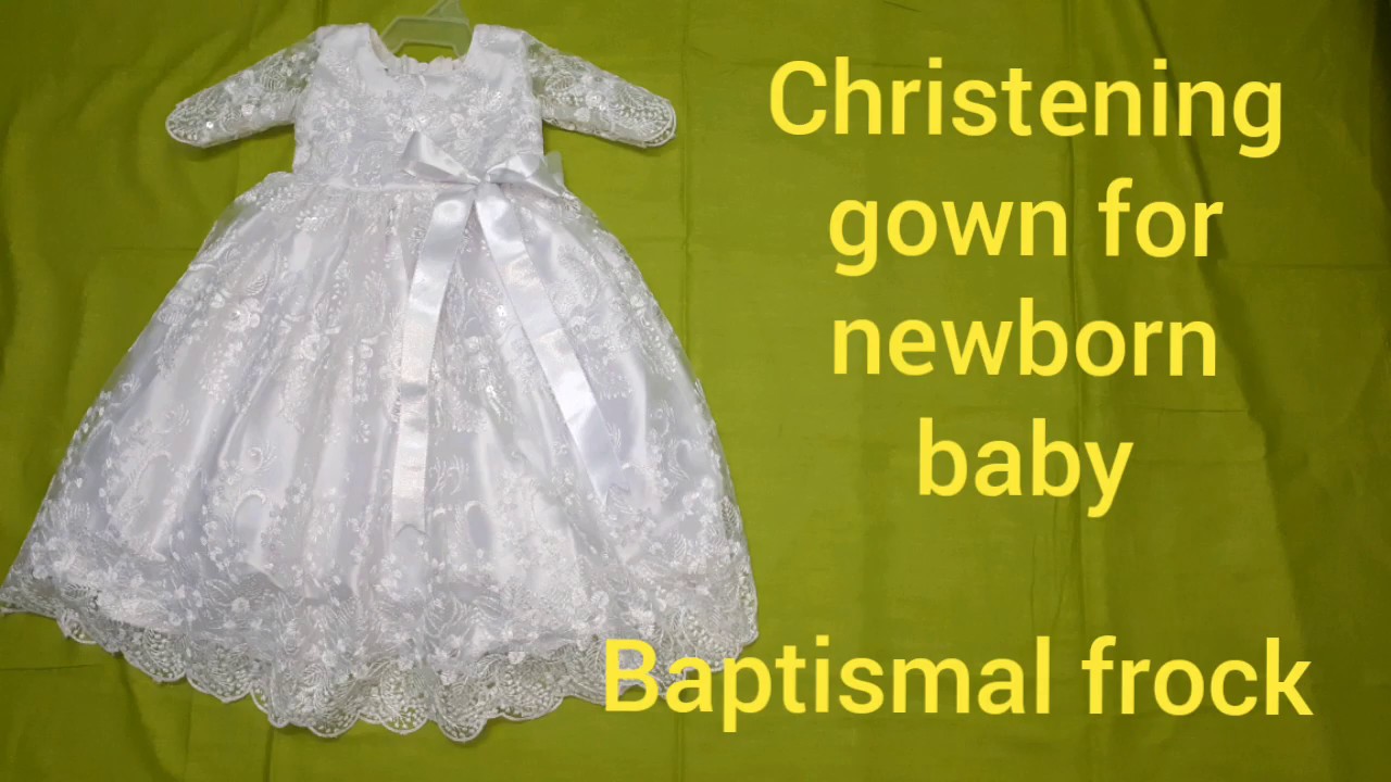 आसानी से बनाएं Christening gown, Christening gown for newborn baby, Baptismal frock,