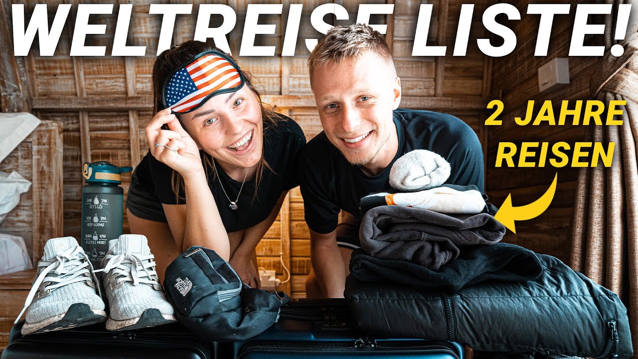 Unsere WELTREISE PACKLISTE (alles was du f&uuml;r deine Reise Backpacking Urlaub brauchst!)