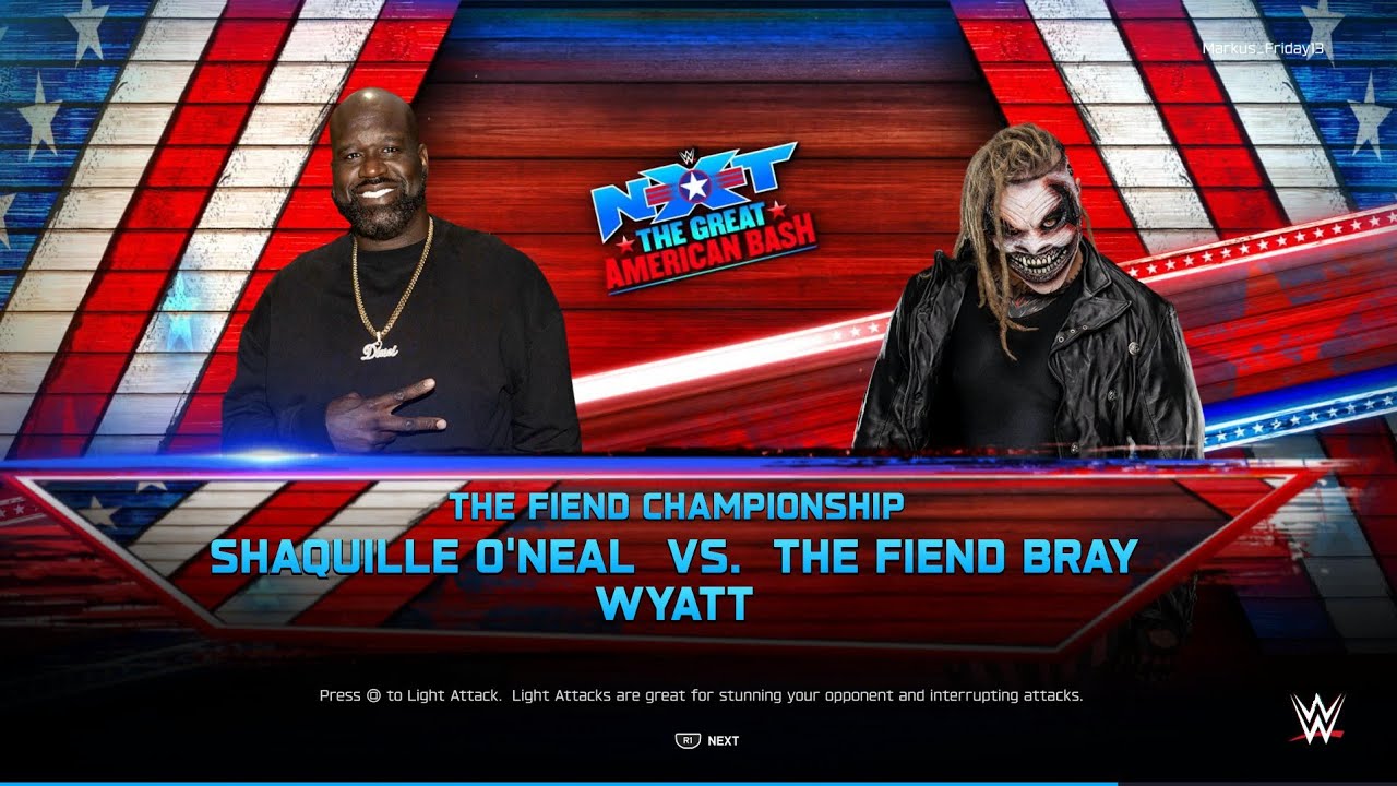 The Fiend Bray Wyatt vs Shaquille O'Neal