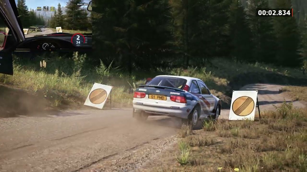First day rallying with my new sim setup / WRC - Chivilingo / Ford Escort Cosworth