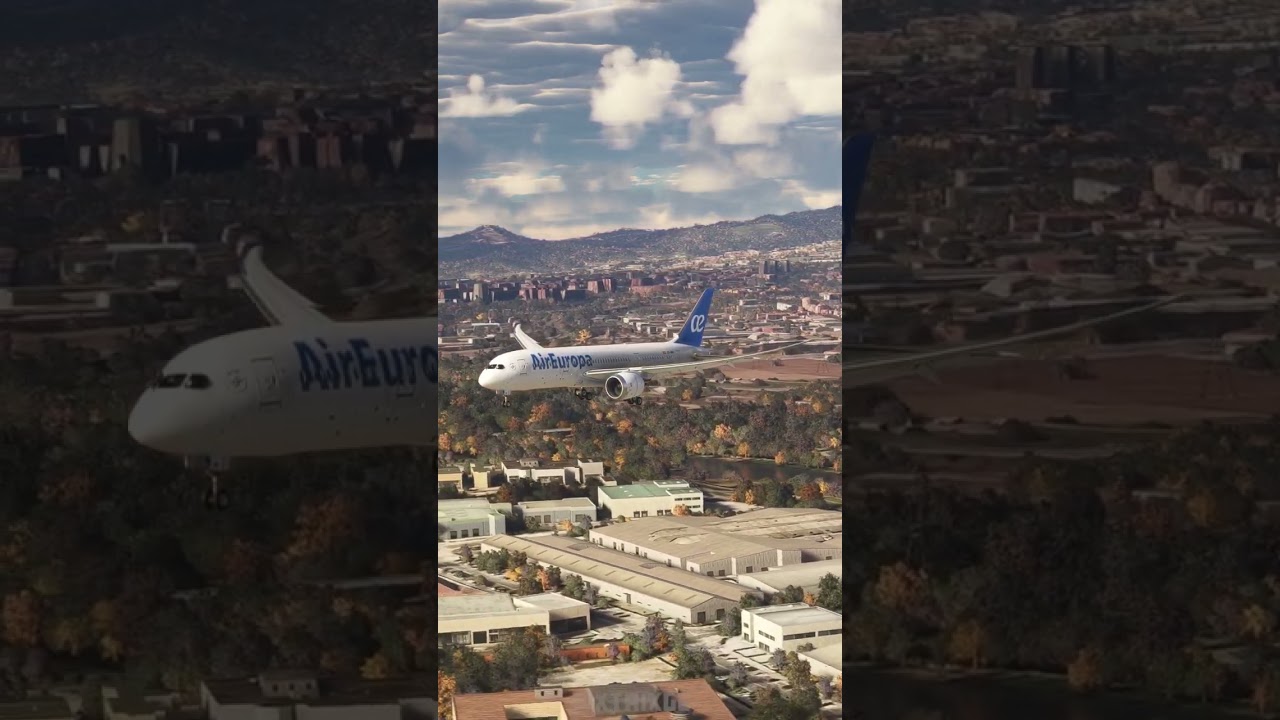 Beautiful Arrival In Barcelona Spain #travel #beautiful #passagemaerea #msfs2020 #gaming #reels