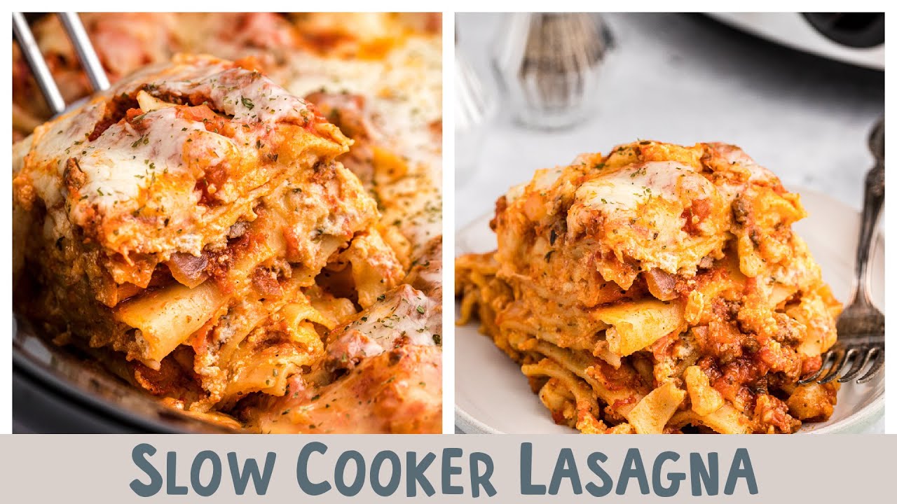 🍝 Slow Cooker Lasagna &ndash; Layers of Flavor Made Easy 🍝