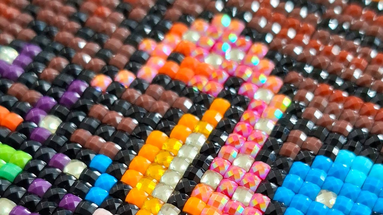 Satisfying & Relaxing ASMR Diamond Painting Art Compilation - No Talking - Real Speed