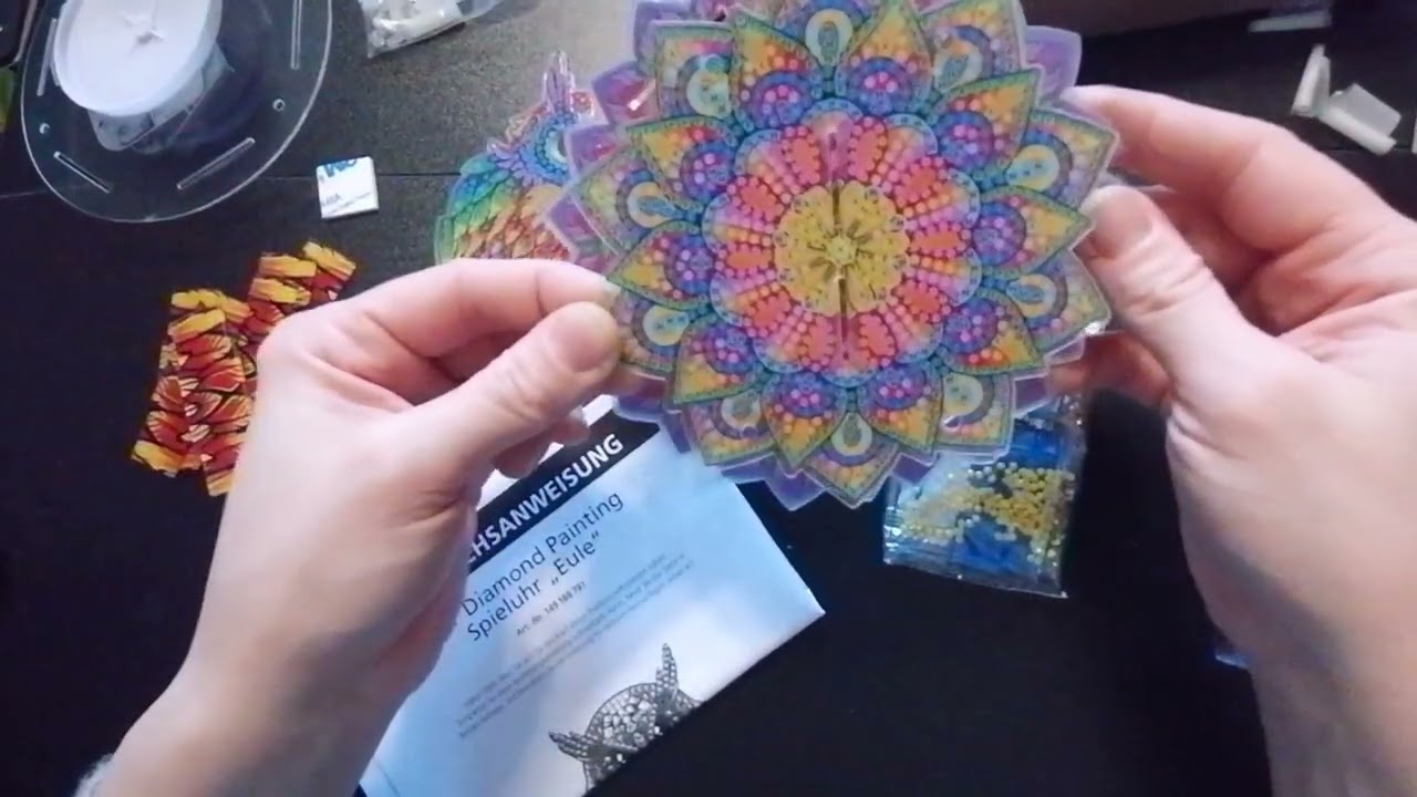 Unboxing & Paint with me #Weltbild #Diamond Painting #Spieluhr bunte Eule