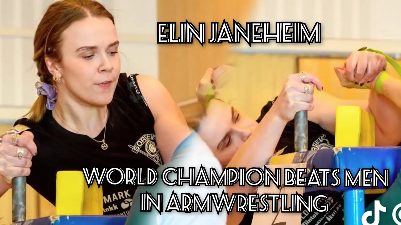 World Champion Woman DESTROYS Men in Armwrestling | Elin Janeheim SHOCKS Everyone!"