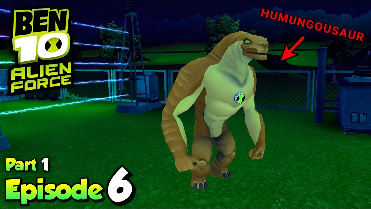Humungousaur Unlocked! 🦖🔥Ben 10 Alien Force Ep 6 Pt 1