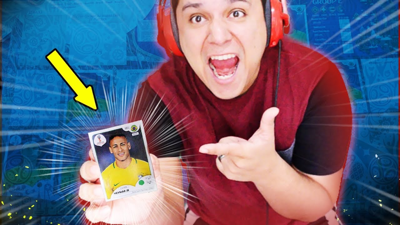 TIREI O NEYMAR!!! Álbum DE FIGURINHAS Da Copa Do Mundo 2018  🔥😍