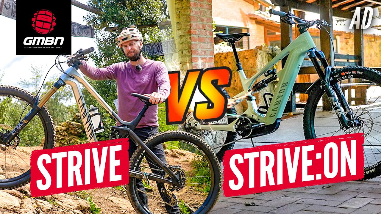 Enduro Bike Vs E-Enduro Bike | The All New Canyon Strive:ON What's The Difference?