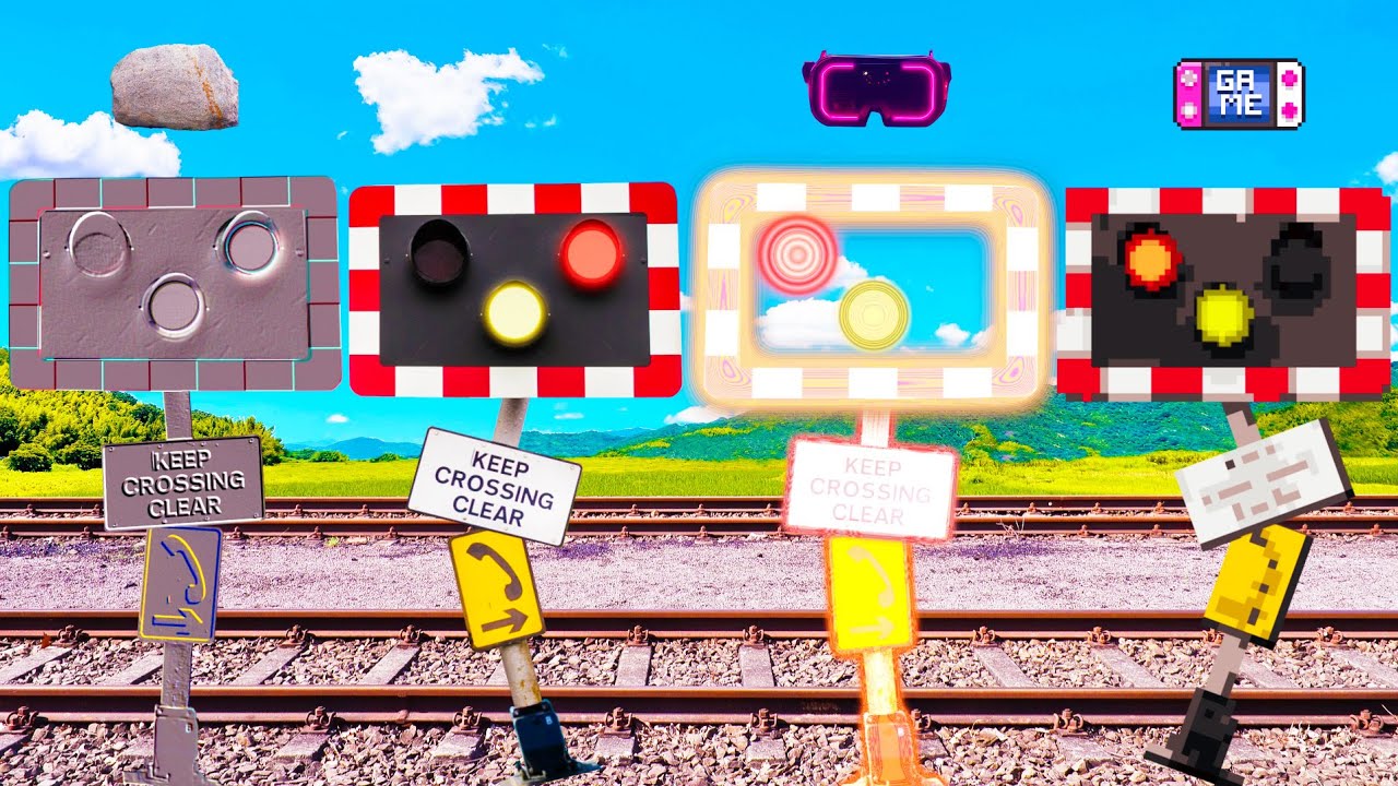 Various Personality Railroad Crossings