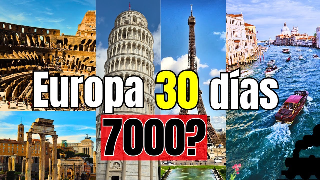 💸 EUROPA en 30 DÍAS por SOLO $7000 para 2 😱 ¡TODO INCLUIDO! 🌍✈️