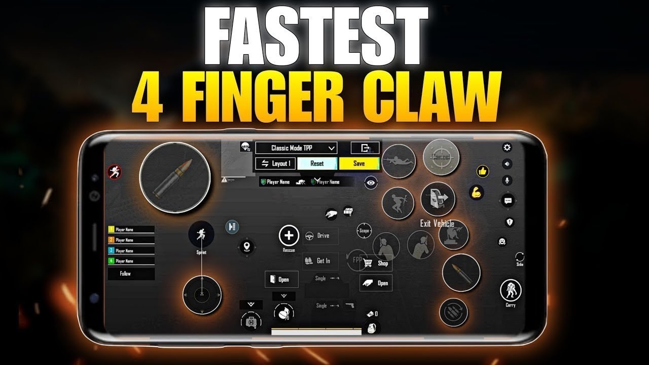 Best 4 Finger Claw Control Setting 🥵| Gyro & Non Gyro Fastest 4 Finger Control Fo BGMI Full Guide