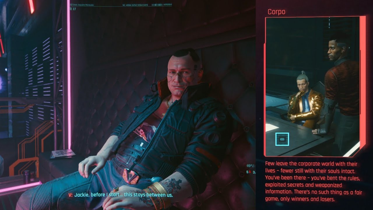 Cyberpunk 2077 V Meet Jackie Welles in Corpo