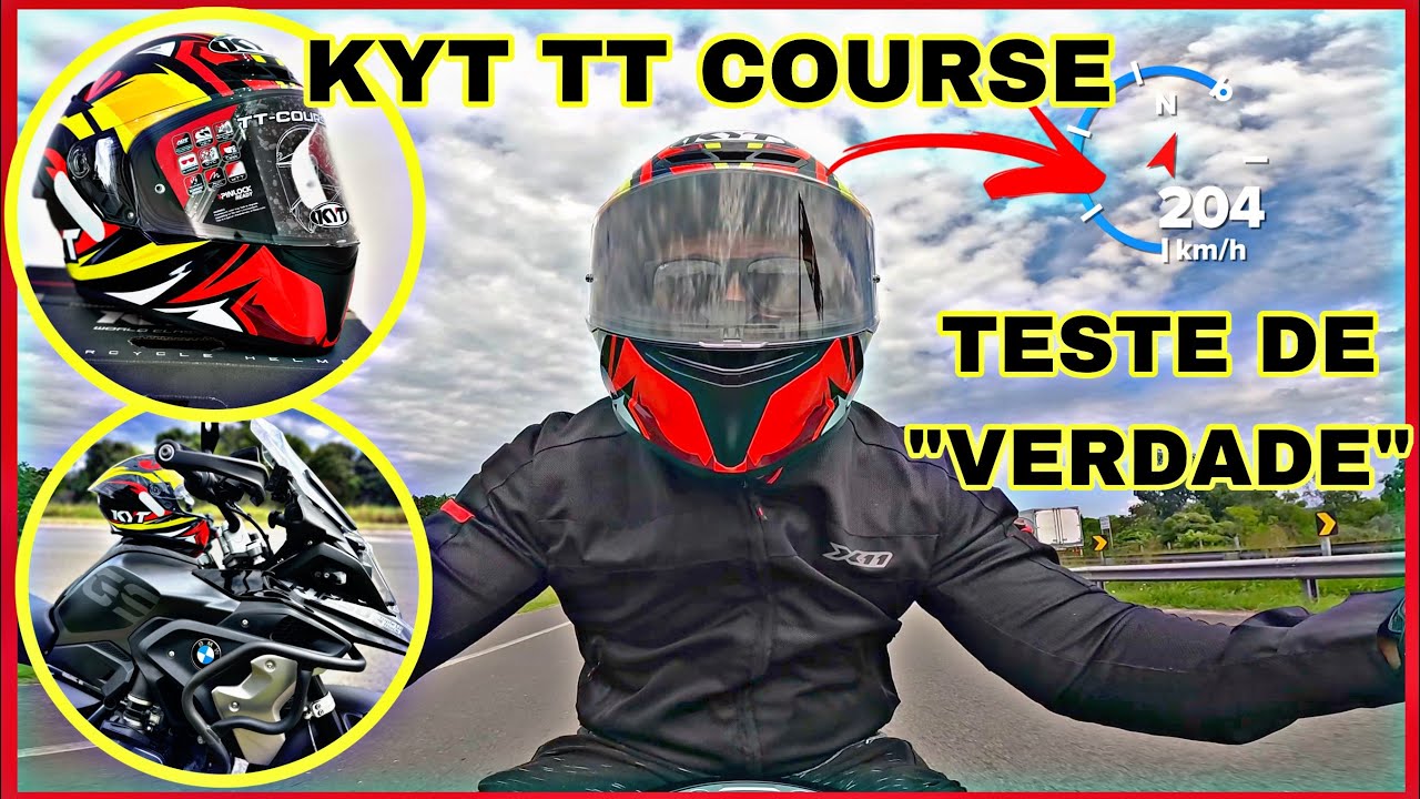 REVIEW CAPACETE KYT TT COURSE/TESTE EM ALTA VELOCIDADE/REALMENTE É BOM?RECOMENDO? DESCUBRAM!