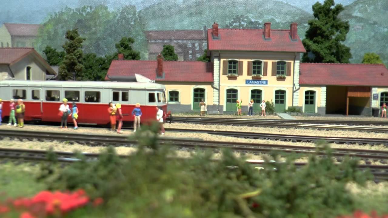 Chemin de fer du Vivarais - Gare de Tournon et Lamastre en HO - MST de Maaslijn 2014
