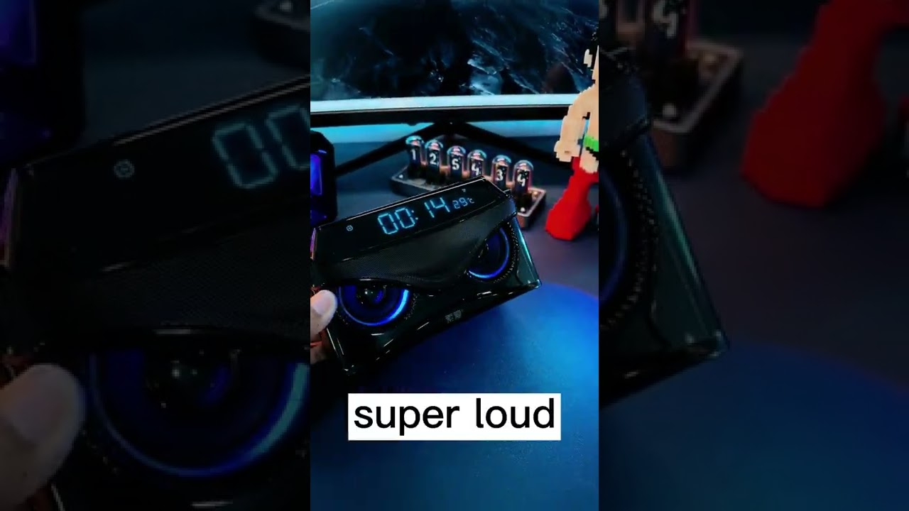 SOIAY S68 2.1 Subwoofer Altavoz Bluetooth de escritorio con luz LED de búho.