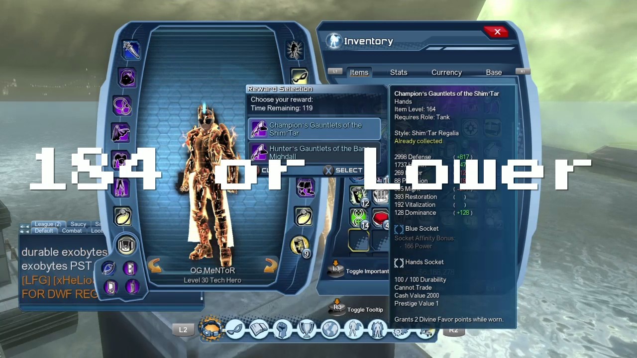 DCUO | Quickest Way to Reach CR 188 Non-Vendor Gear MAX CR & Explaining New CR System!