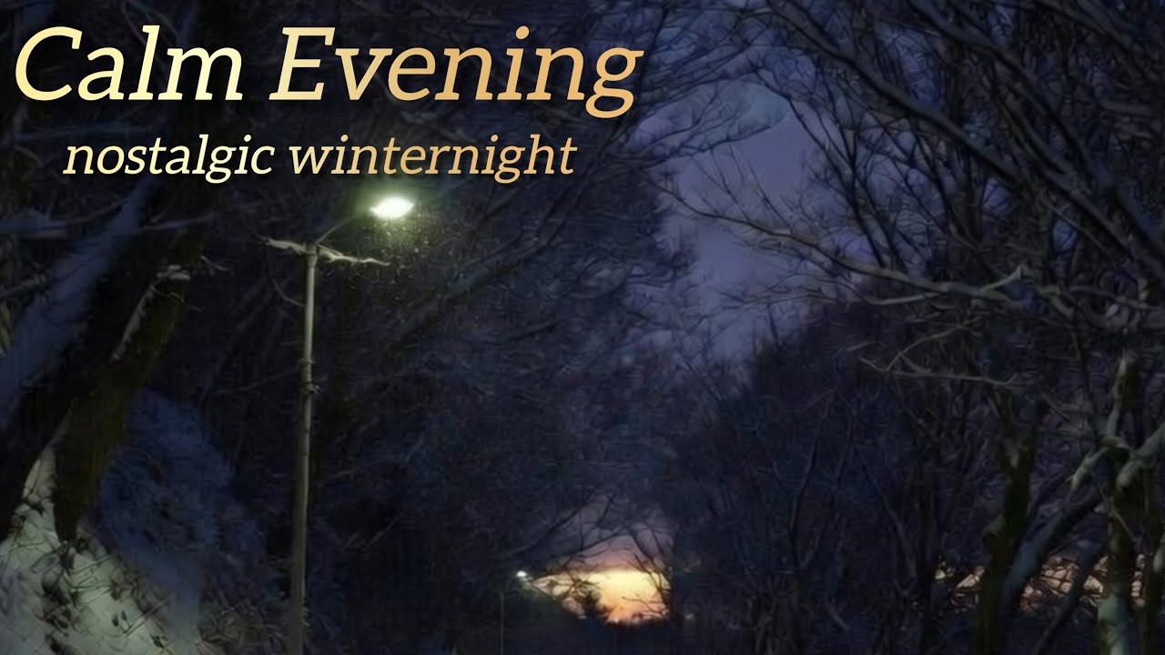 Nostalgic Winter Night Ambience Lonely & Peaceful Chill Soundscape Loop