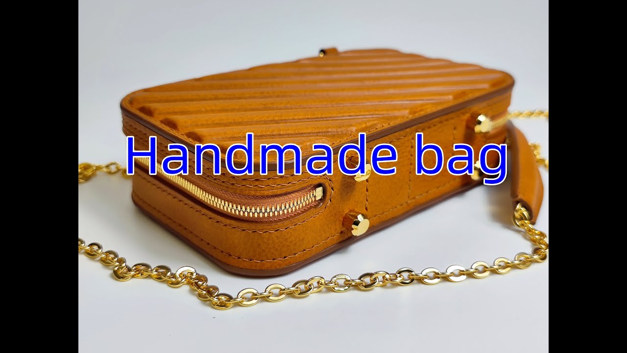 Freesia YoYo Handmade Vegetable-Tanned Leather Mini Square Bag